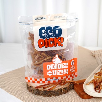 에코픽]어메이징 수제간식 돼지귀슬라이스_150g